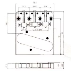 Telecaster Ashtray Bridge by Guitar Anatomy