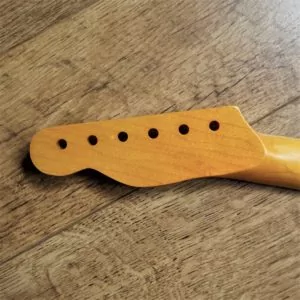 Alternative view of Telecaster Compatible Maple and Bound Rosewood Guitar Neck Jumbo