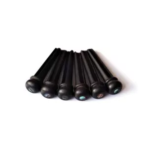 Ebony bridge pins by Guitar Anatomy