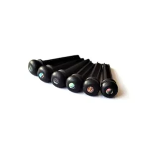 Ebony bridge pins by Guitar Anatomy