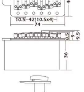 Stratocaster Roller Tremolo by Guitar Anatomy