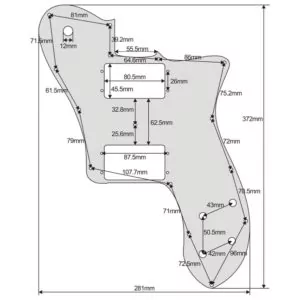 Tele Deluxe Pickguard by Guitar Anatomy