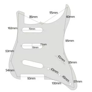 Brushed Aluminium Scratchplate By Guitar Anatomy