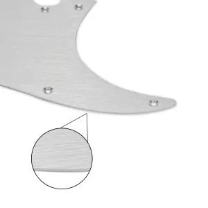 Brushed Aluminium Scratchplate By Guitar Anatomy