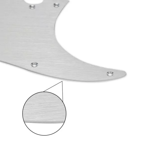 Brushed Aluminium Scratchplate By Guitar Anatomy