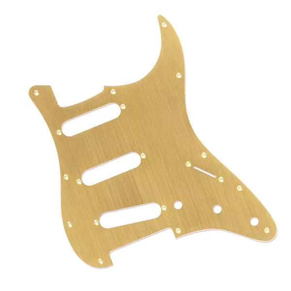 Brushed Aluminium Scratchplate By Guitar Anatomy