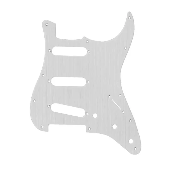 Brushed Aluminium Scratchplate By Guitar Anatomy