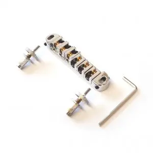 Roller saddle bridge TOM by Guitar Anatomy