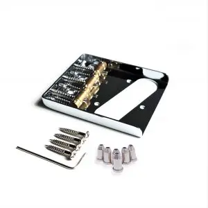 Telecaster Ashtray Bridge with string ferrules by Guitar Anatomy