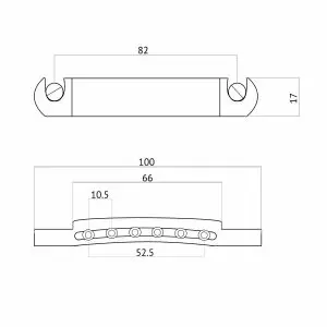 Wilkinson Tailpiece - Guitar Anatomy