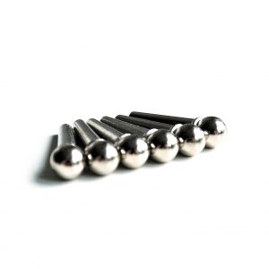 Chrome Brass Bridge Pins by Guitar Anatomy