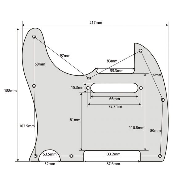 LH Telecaster Aluminium