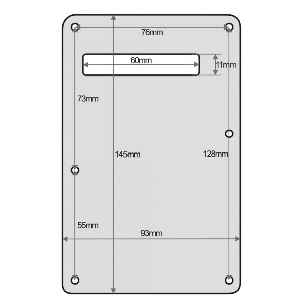 Left Handed Strat Stratocaster Electric Guitar Back Plate Trem Tremolo cover USA MEX FIT - Image 2