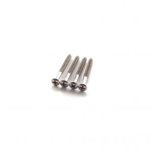 4x Neck Plate Screws by Guitar Anatomy - Chrome