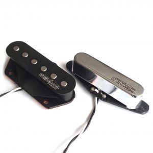 Wilkinson WOV Alnico V Pickup Set Bridge Neck Gold 50s Vintage Single Coil for Telecaster Guitars