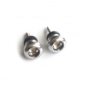 Gibson Style Guitar Strap Buttons Pair - Chrome | Guitar Anatomy