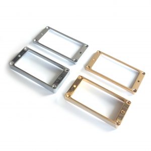 Metal Humbucker Pickup Curved Base Mounting Ring Surrounds Les Paul,ES | Guitar Anatomy