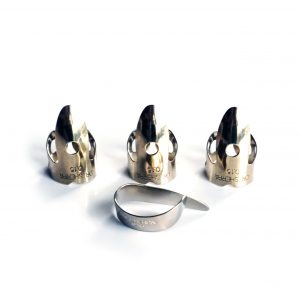 Finger & Thumb Pick Set Nickel Plated Steel Dr Sherpa | Guitar Anatomy