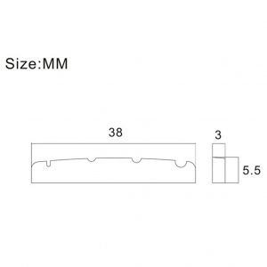 Bone Nut for Jazz Bass Guitars J Bass – 38mm | Guitar Anatomy