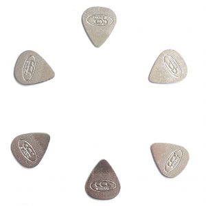 6x Extra Grip Aluminium Metal Guitar Picks Plectrums Dadi Acoustic Electric - 0.78mm | Guitar Anatomy