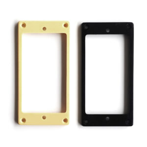 Humbucker Pickup Mounting Ring Surround Flat Bottom - Cream, Black PR001 | Guitar Anatomy
