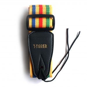 Harrier Guitar Strap – Yellow Coloured Stripe | Guitar Anatomy