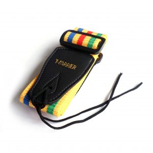 Harrier Guitar Strap – Yellow Coloured Stripe | Guitar Anatomy
