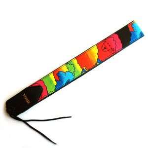 Harrier Guitar Strap – Rainbow Sheep Genuine Leather Padded | Guitar Anatomy