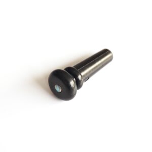 Black Acoustic Guitar End Pin with Abalone Inlay | Guitar Anatomy