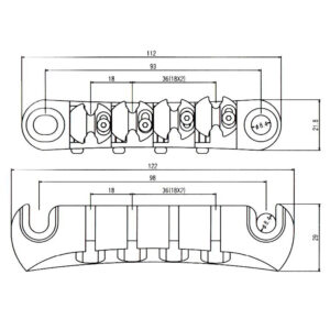 Bass Guitar Bridge & Tailpiece Tune O Matic Set | Guitar Anatomy