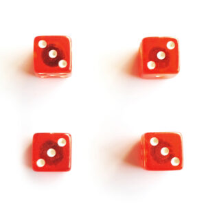 Dice Control Knobs – Classic Red Volume & Tone | Guitar Anatomy