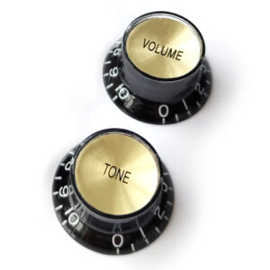 Top Hat Bell Reflector Knobs – Black Gold | Guitar Anatomy
