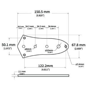 Loaded Jazz Bass Control Plate Assembly | Guitar Anatomy