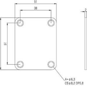 Neck Plate - Chrome Black Gold | Guitar Anatomy