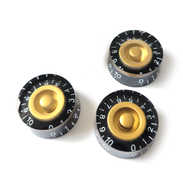Speed Control Knobs – Black Gold | Guitar Anatomy
