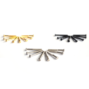 Humbucker Pickup Screws - Chrome Black Gold | Guitar Anatomy