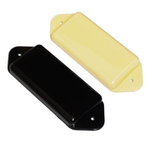 Dog Ear P90 Pickup Cover Closed - Cream, Black | Guitar Anatomy