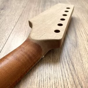 Telecaster Unfinished Flame Maple Paddle Headstock
