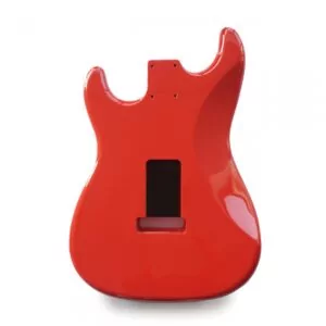 Alternative view of Stratocaster Guitar Body SSS - Torino Red - 2 Piece American Alder