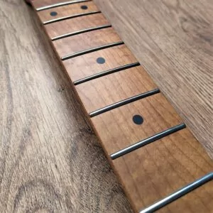 Roasted Torrefied Baked Maple Telecaster Guitar Neck - Left Handed - Guitar Anatomy