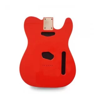 Telecaster Guitar Body - Torino Red with Vintage Cream Binding - 2 Piece American Alder