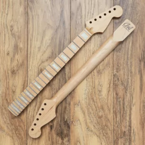 Guitar Anatomy Stratocaster Neck with pearl block inlays