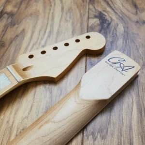 Guitar Anatomy Stratocaster Neck with pearl block inlays