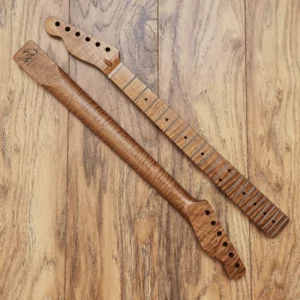 Left Handed Telecaster Roasted Flame Maple Guitar Neck by Guitar Anatomy