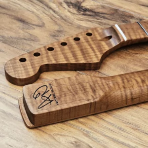 Left Handed Stratocaster Roasted Flame Maple Guitar Neck by Guitar Anatomy