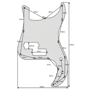 Precision Bass Pickguard by Guitar Anatomy