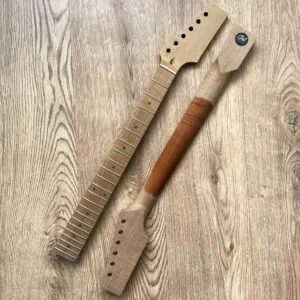 Telecaster Unfinished Flame Maple Paddle Headstock