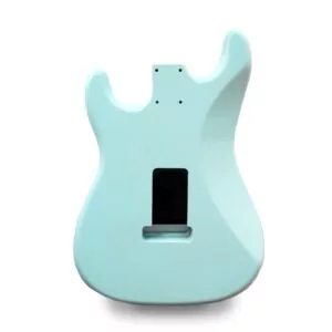 Alternative view of Stratocaster Guitar Body HSS - Sonic Blue Nitro Satin - 2 Piece American Alder