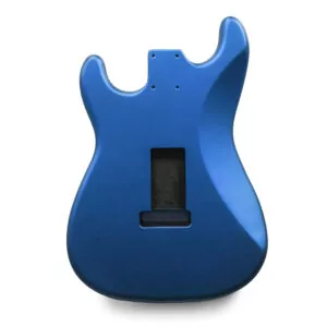 Alternative view of Stratocaster Guitar Body HSS - Metallic Blue Nitro Satin - 2 Piece American Alder