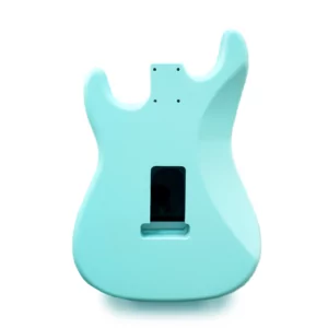 Alternative view of Stratocaster Guitar Body SSS - Daphne Blue Nitro Satin - 2 Piece American Alder